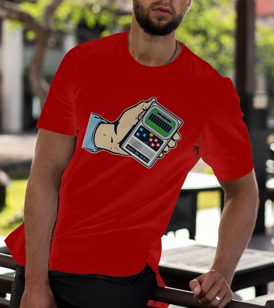 Super 70s Sports Handheld Electronic Football Vintage Style Retro Gaming Nostalgia T-Shirt