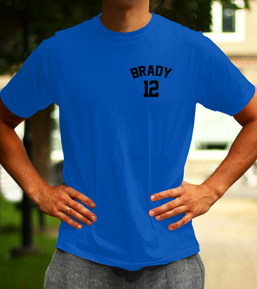Brady 12 NFL JC Cornell Football Jersey T-Shirt