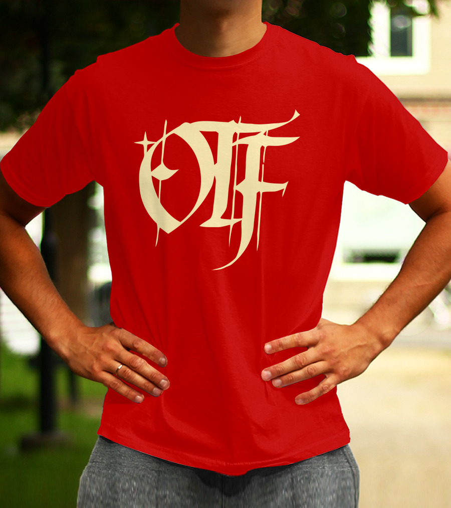 Otf Gear Store Merch Otf Script Red Bold Typography T-Shirt