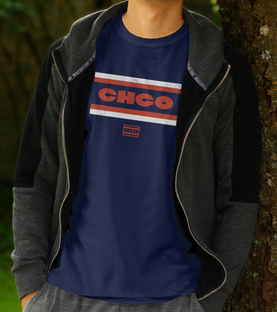 Chgo Locker Merch Chgo Midway Retro Stripe T-Shirt
