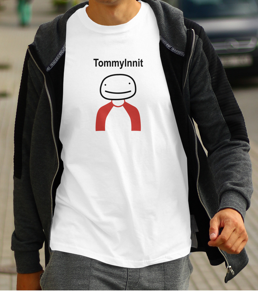 TommyInnit Simple Cartoon Character With Red T-Shirt