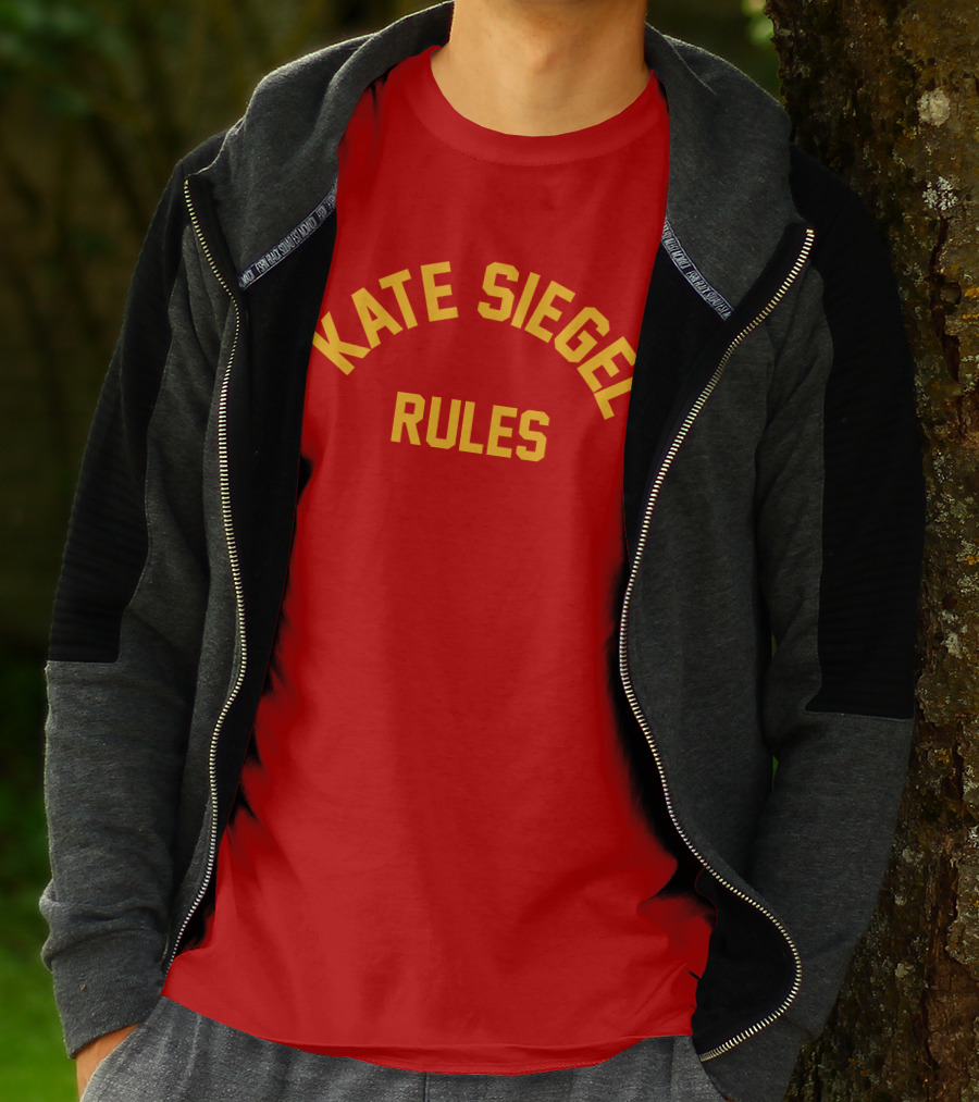 KATE SIEGEL RULES Text T-Shirt