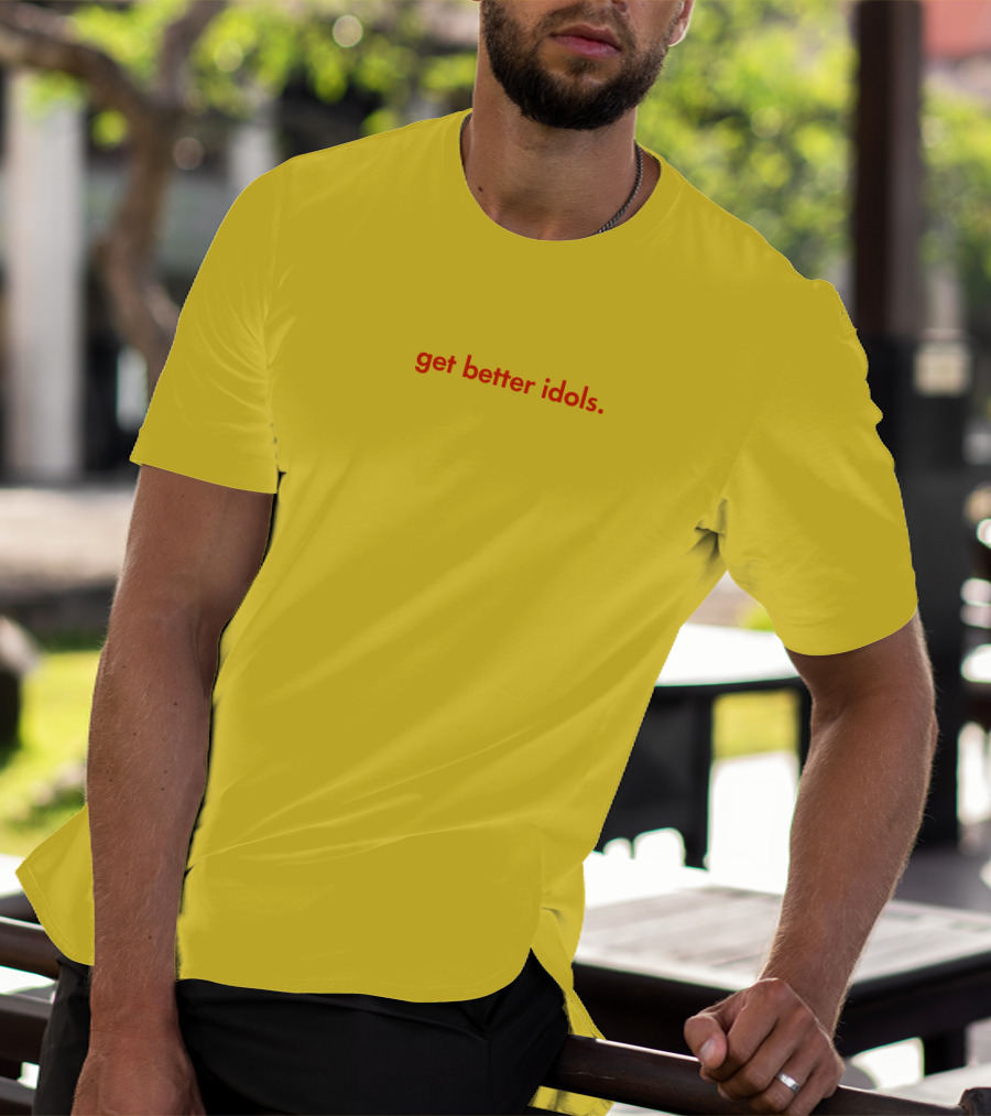 Bailey Sarian Merch Get Better Idols Red Text T-Shirt