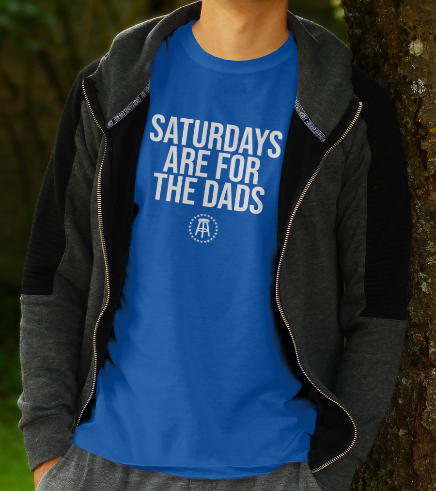 Saturdays Are For The Dads Blue Star T-Shirt