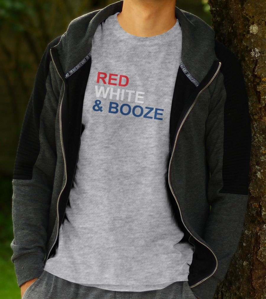 RED WHITE AND BOOZE Tim Young Merch T-Shirt