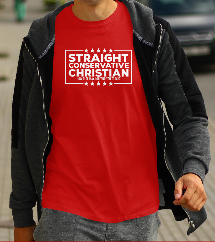 Hodgetwins Store Straight Conservative Christian How Else May I Offend You Today T-Shirt