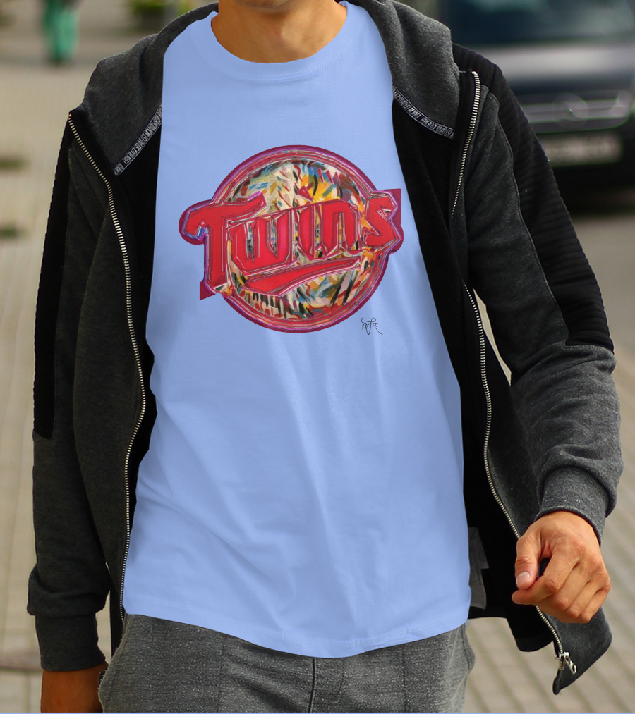 Twins Jimmy Longoria Local Artist Minnesota Baseball T-Shirt