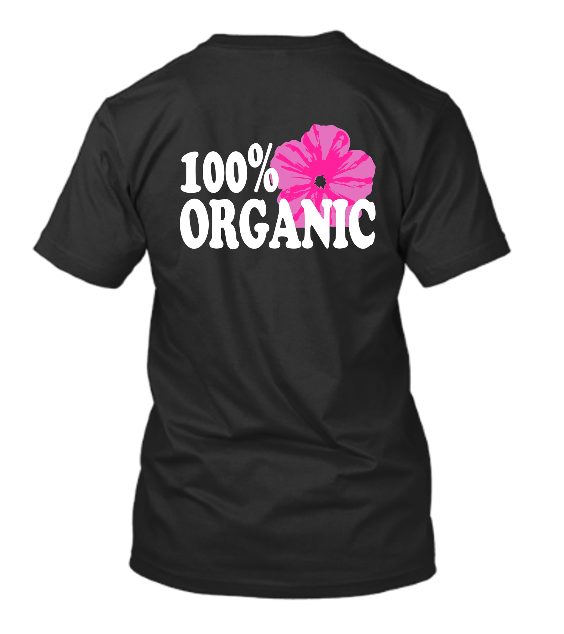 Santea Merch 100% Organic Pink Flower Sannysants T-Shirt