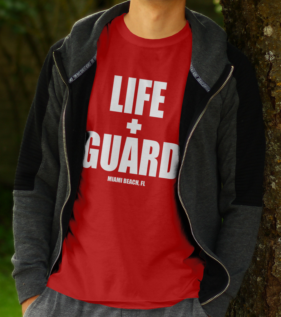 Lifeguard Miami Beach FL Thomas Sanders T-Shirt