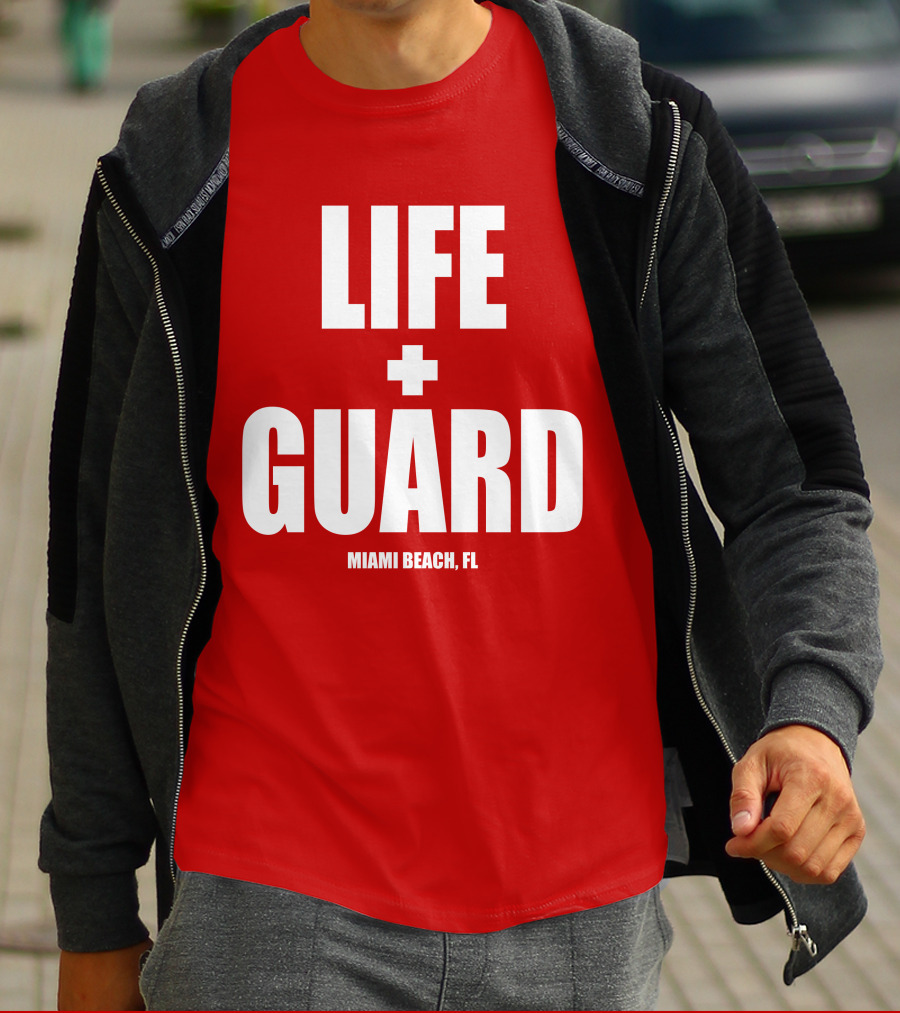 Lifeguard Miami Beach FL Thomas Sanders T-Shirt