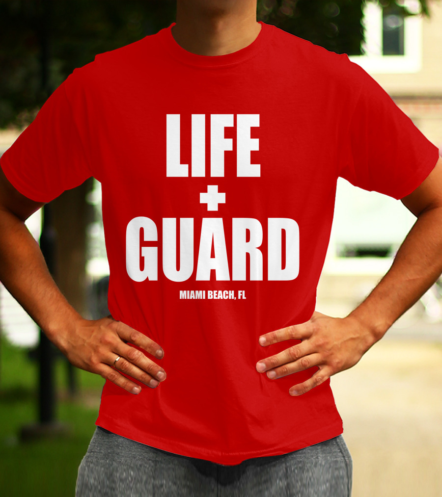 Lifeguard Miami Beach FL Thomas Sanders T-Shirt
