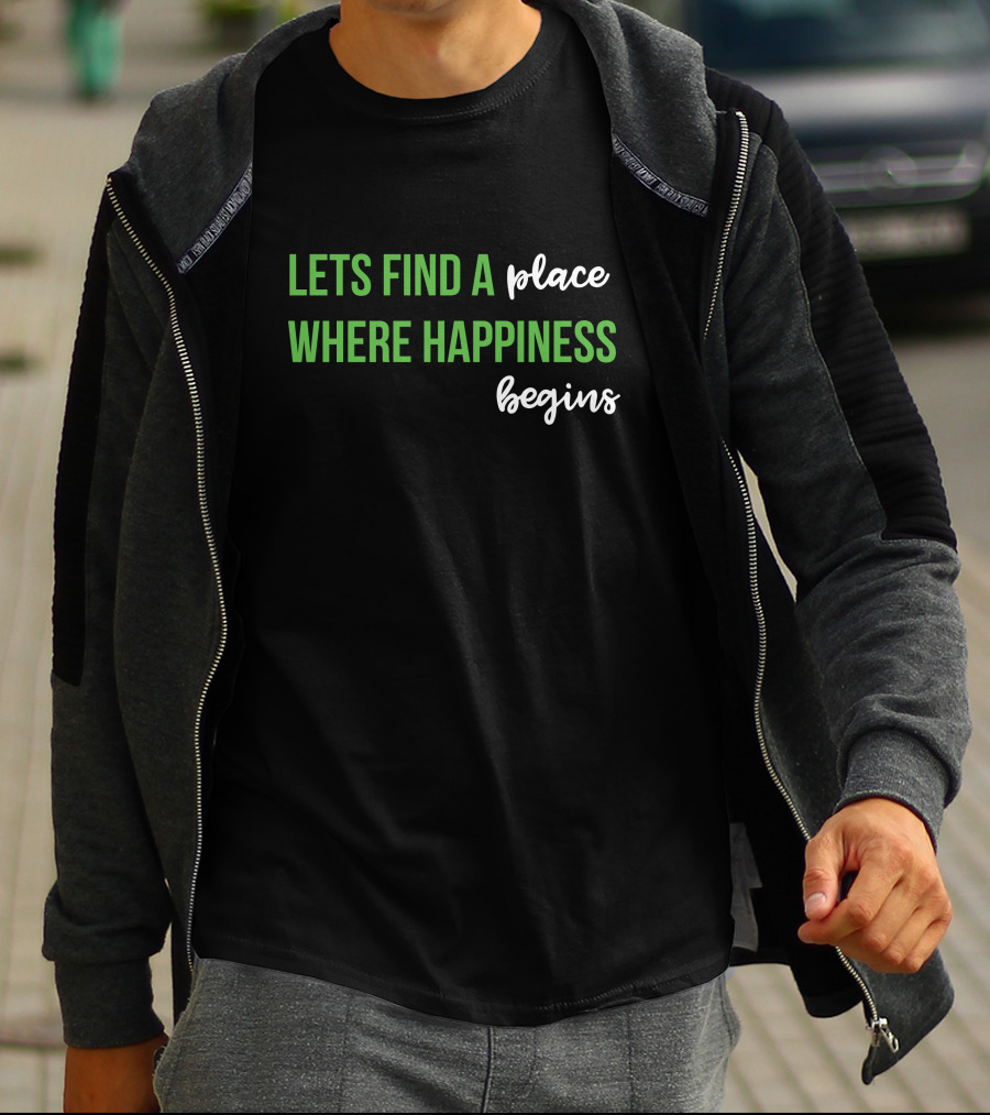 Jonasupdatesnyc Lets Find A Place Where Happiness Begins T-Shirt