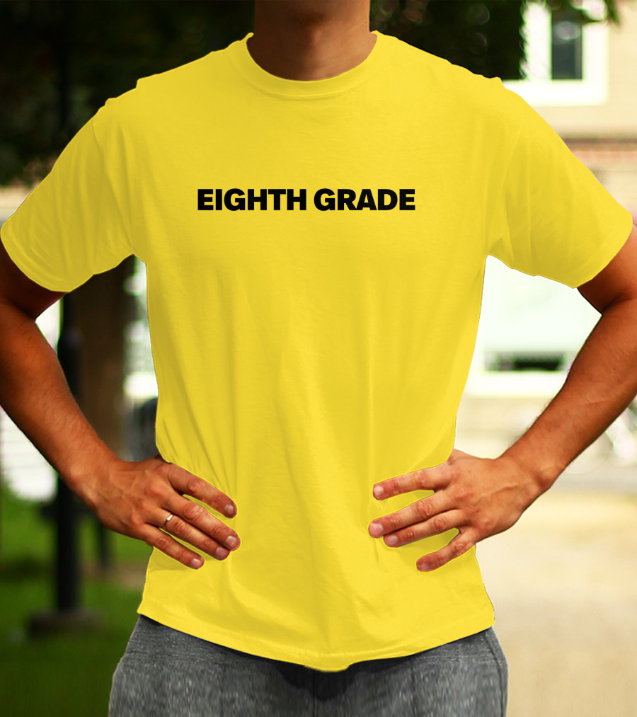 Eighth Grade Movie By Bo Burnham Yellow Background T-Shirt