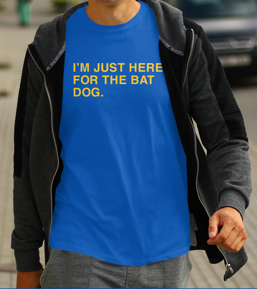 I'm Just Here For The Bat Dog Pelican Baseball That Sports Girl T-Shirt