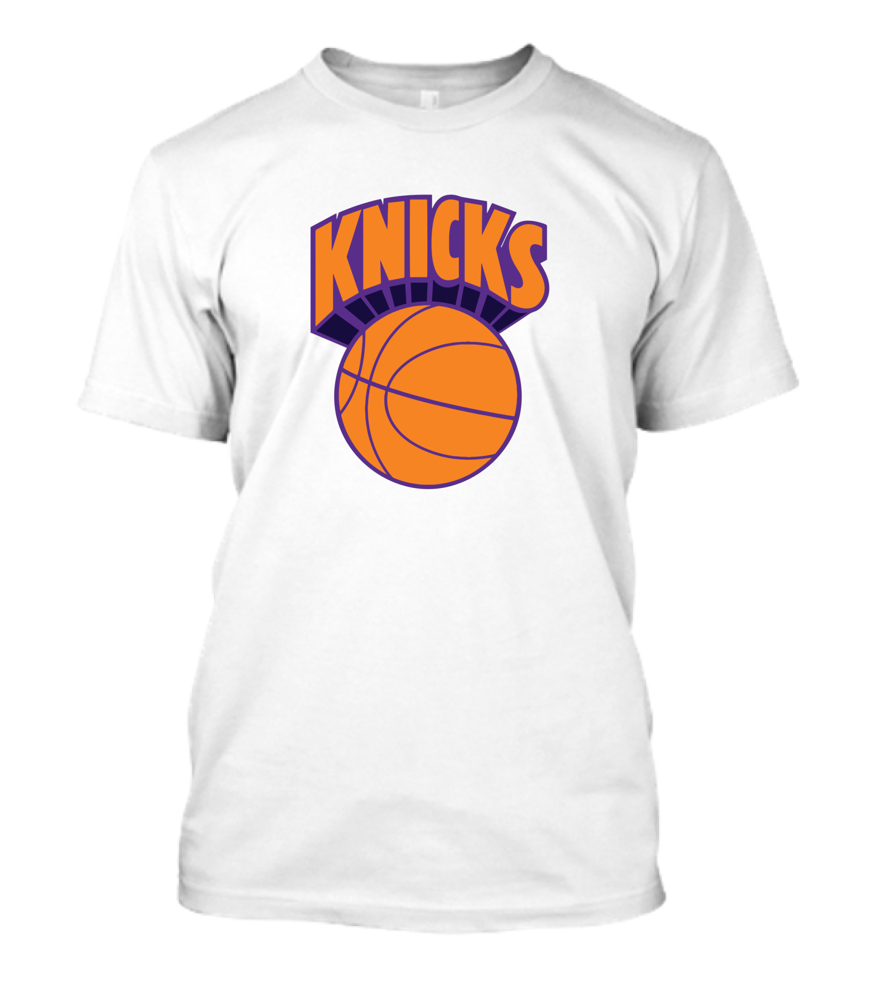 Hannasaurus69 Jimmy D New York Knicks Basketball Text Orange Purple T-Shirt