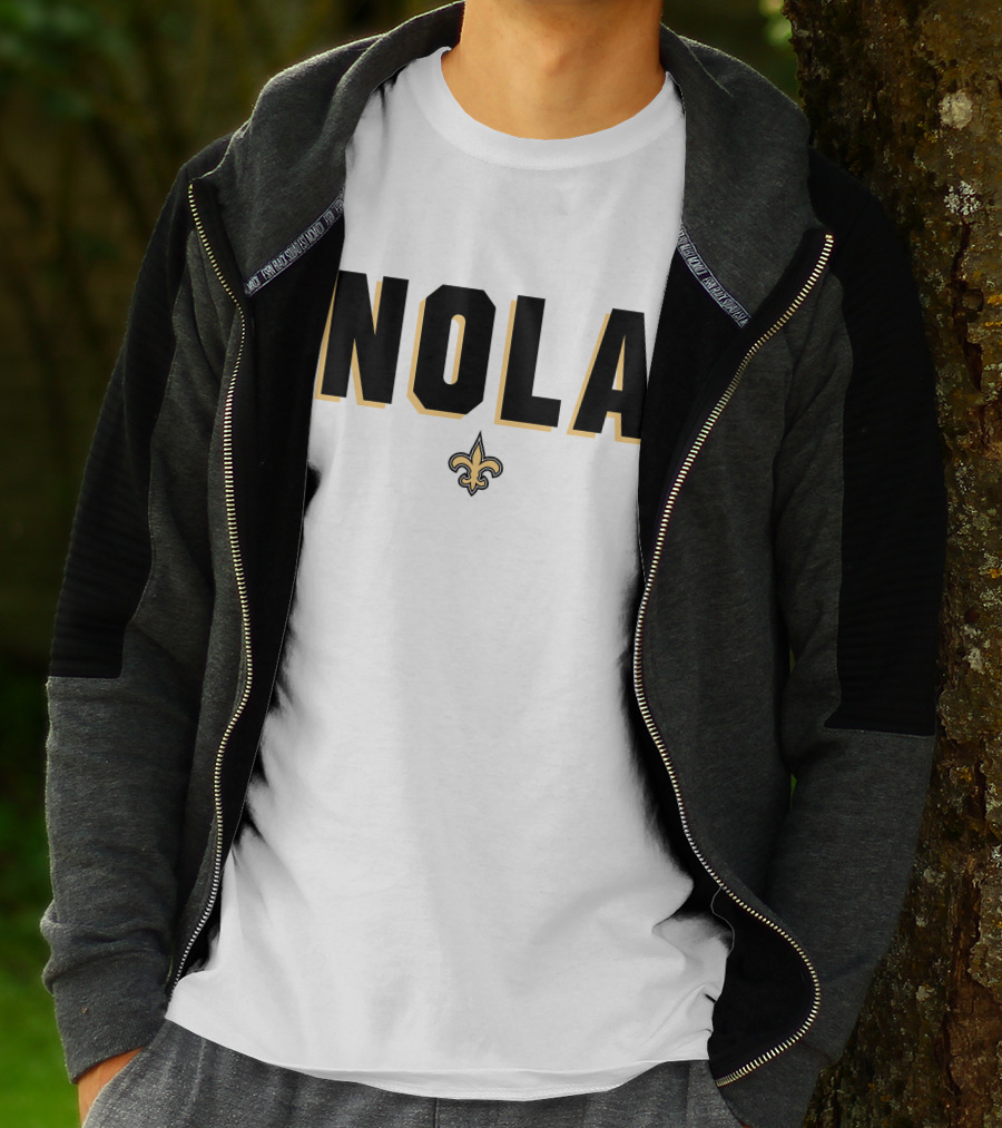 New Orleans Saints NOLA Fleur-de-Lis Verizon Alvin Kamara T-Shirt