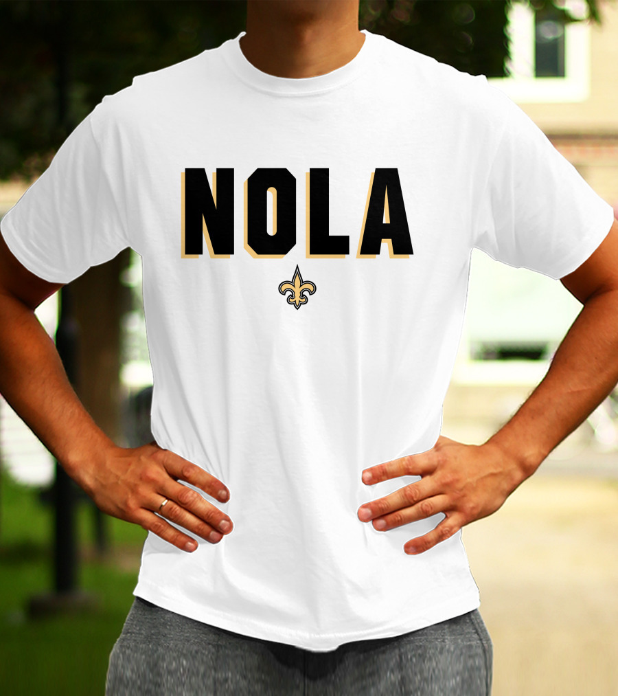 New Orleans Saints NOLA Fleur-de-Lis Verizon Alvin Kamara T-Shirt