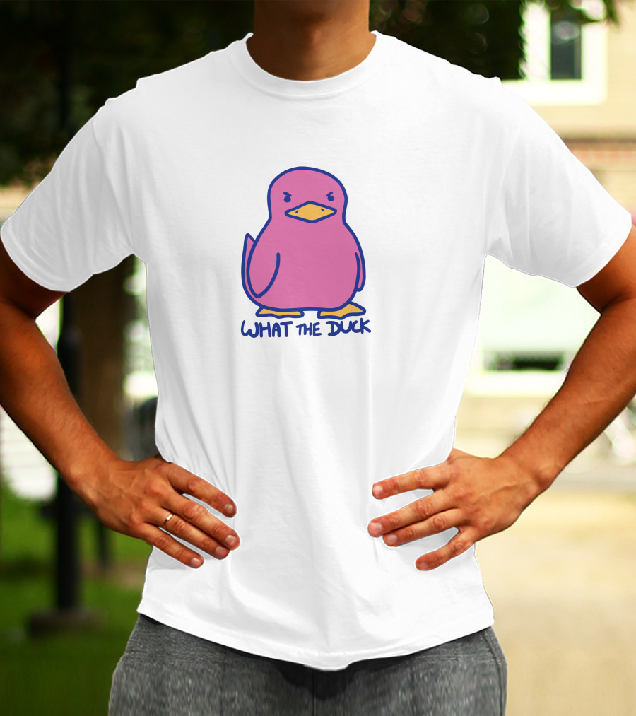 Sodapoppin Merch What The Duck Angry Pink Duck T-Shirt