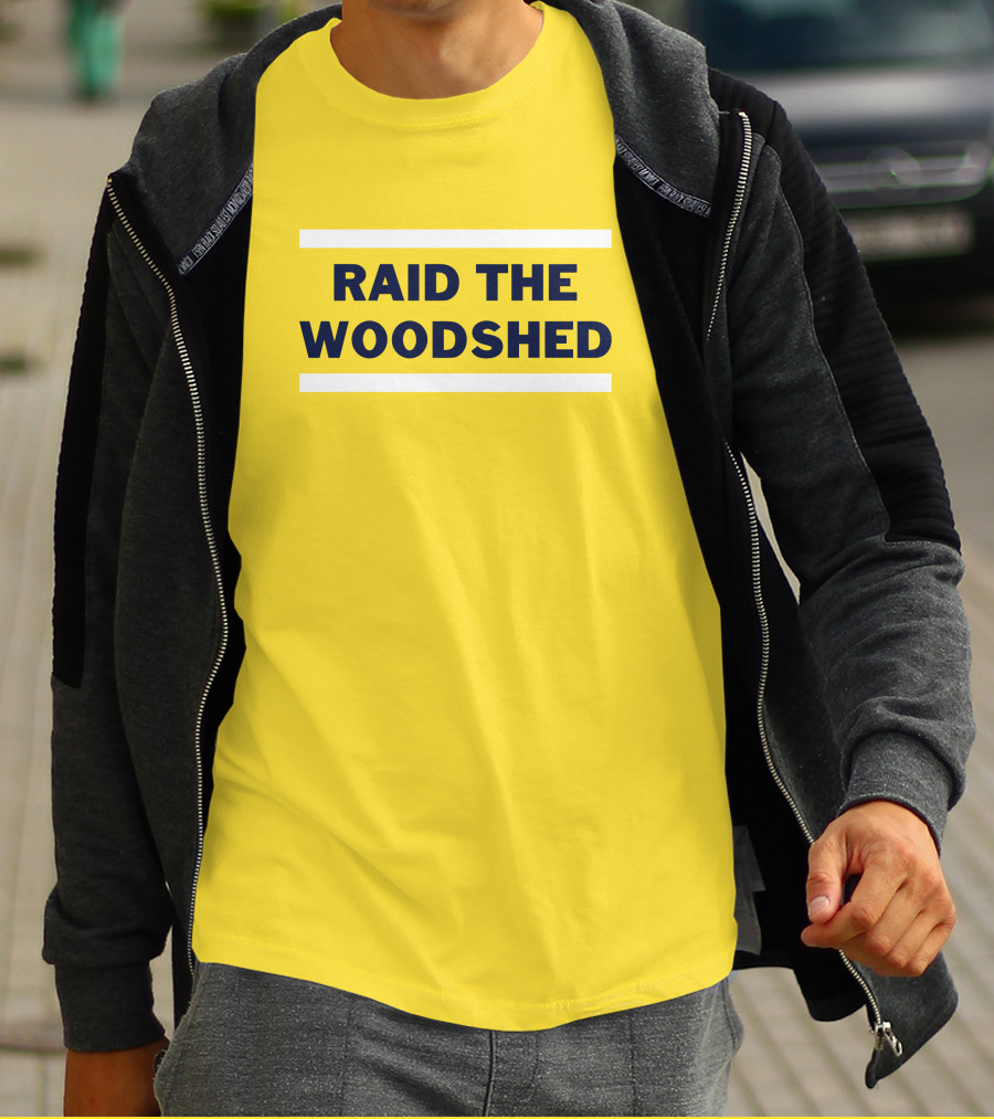 Dougie Tutter Raid The Woodshed Bold Yellow T-Shirt