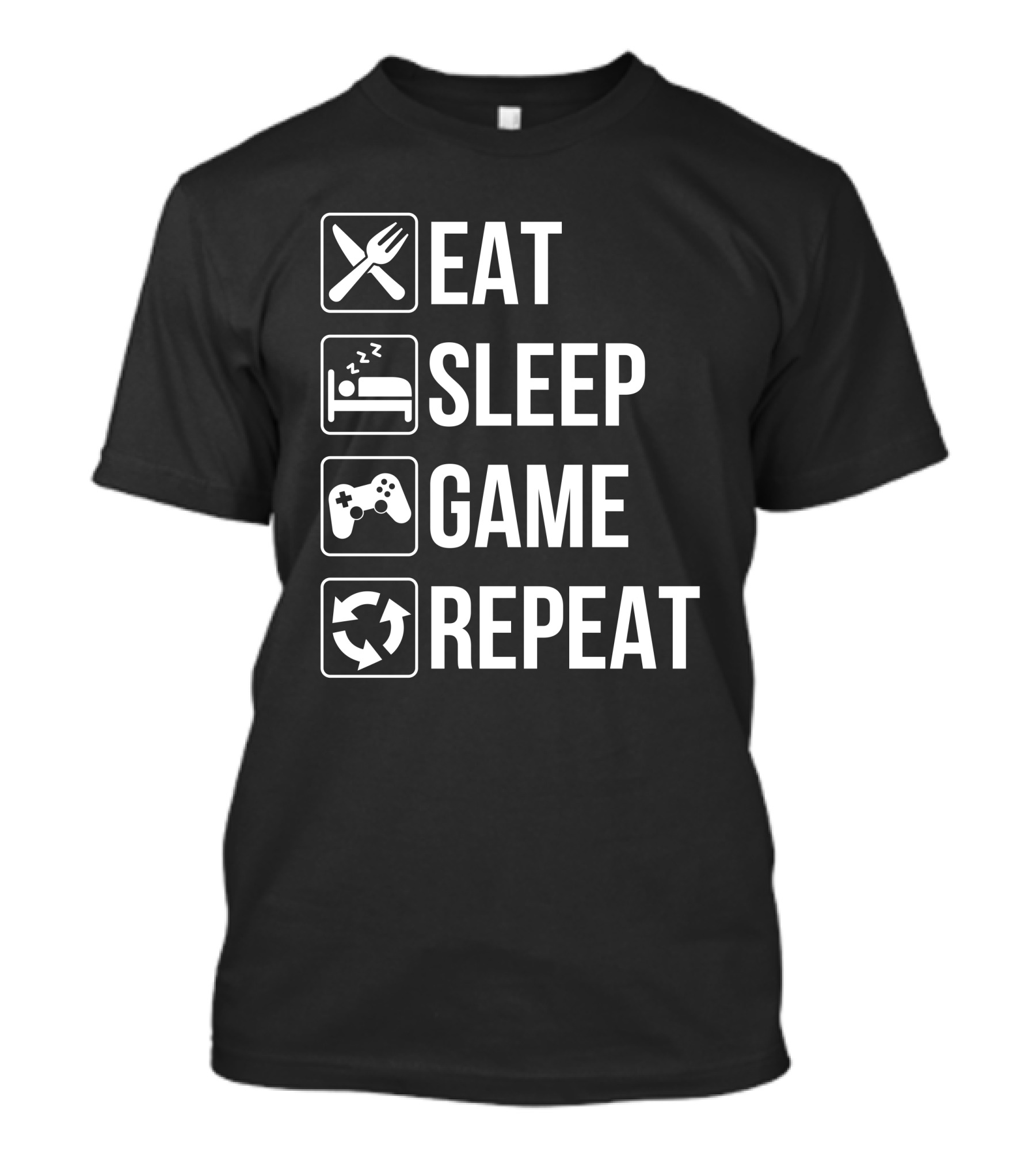 Eat Sleep Game Repeat Spooky Sweets T-Shirt