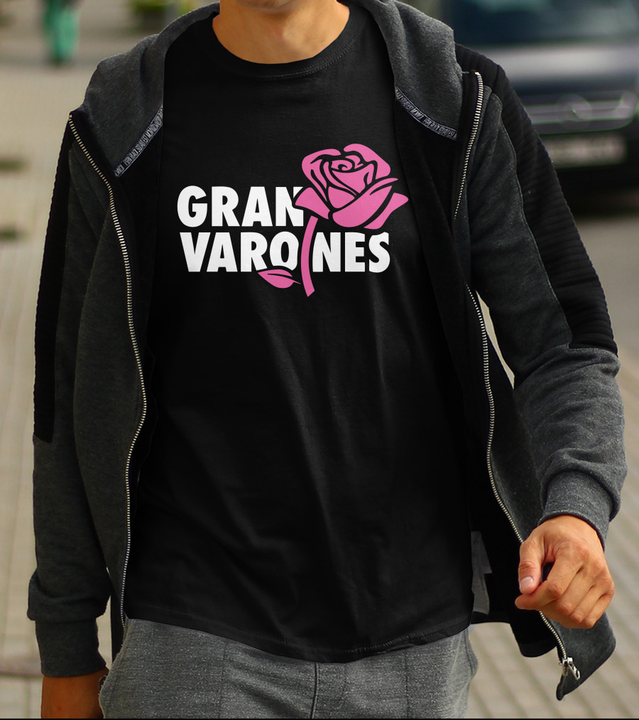 Gran Varones Rose Graphic Merch T-Shirt