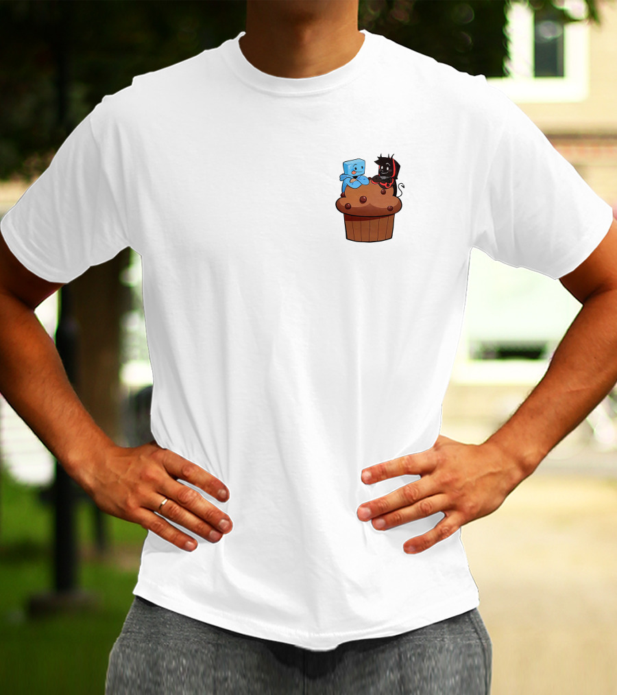 Skeppy And BadBoyHalo Muffin Character Illustration Merch T-Shirt