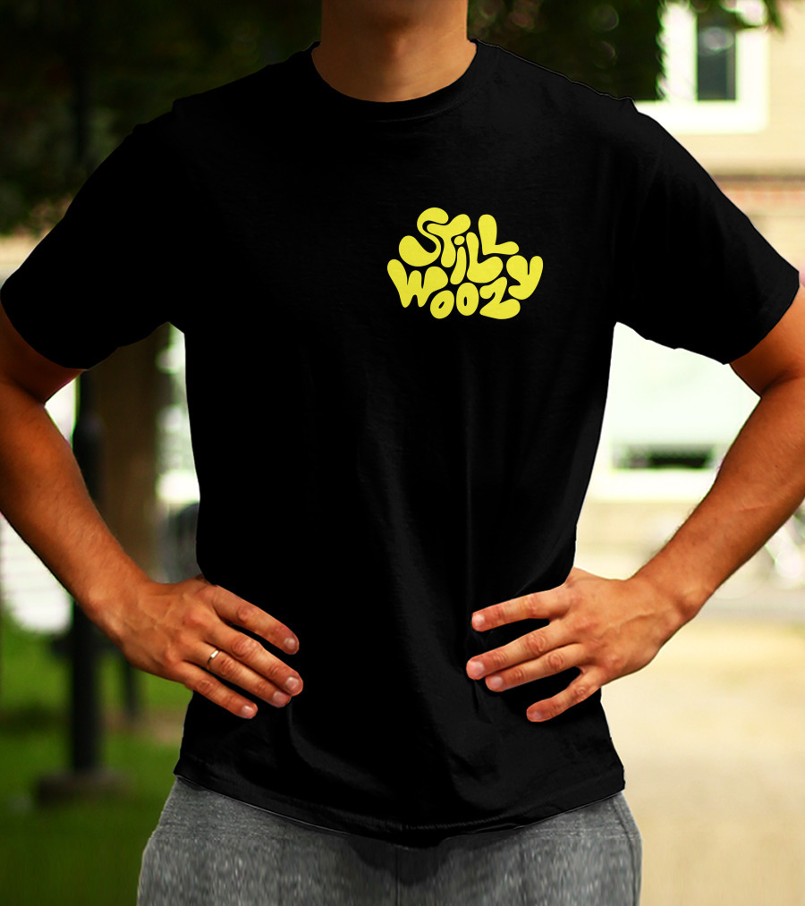 Still Woozy Yellow Text Merch T-Shirt