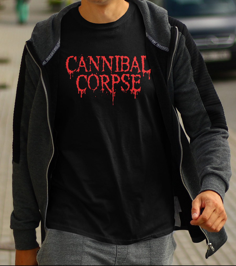 Cannibal Corpse Red Dripping Text T-Shirt