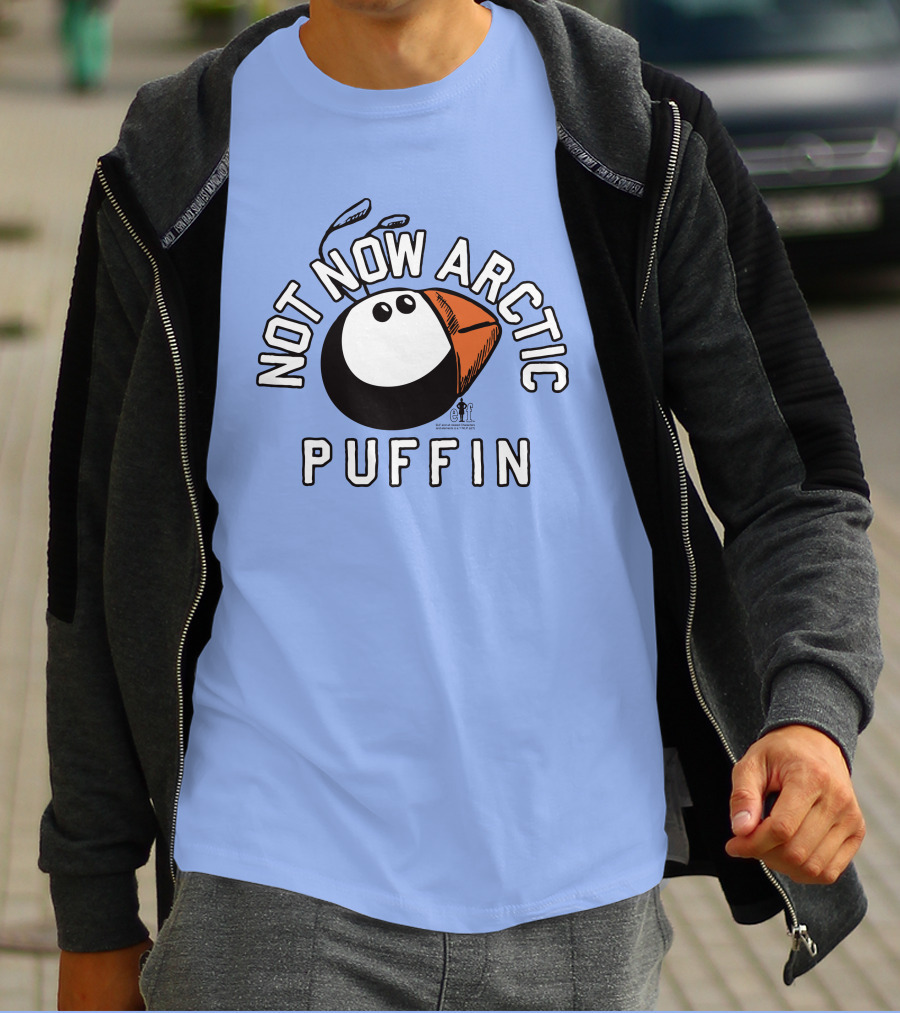 Not Now Arctic Puffin Mood Just Mike T-Shirt