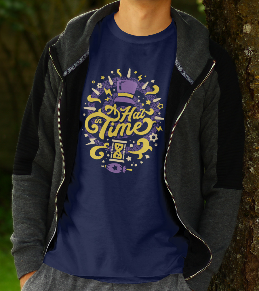 A Hat In Time Fangamer Merch Purple And Yellow Design With Hat And Hourglass T-Shirt