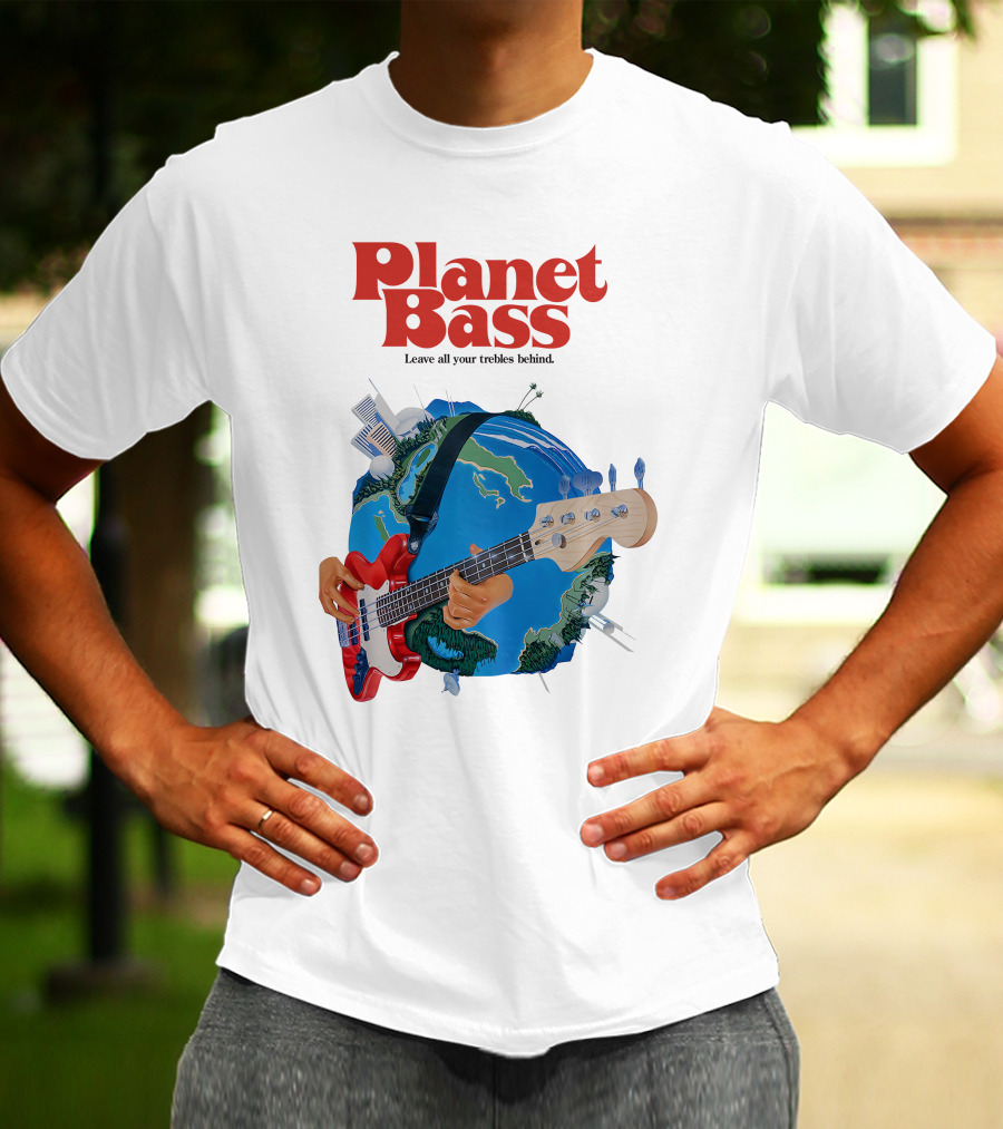 Planet Bass Leave All Your Trebles Behind T-Shirt