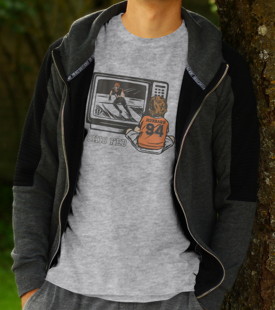 Cincinnati Bengals Sam Hubbard Ohio Fed 94 TV Retro Football T-Shirt