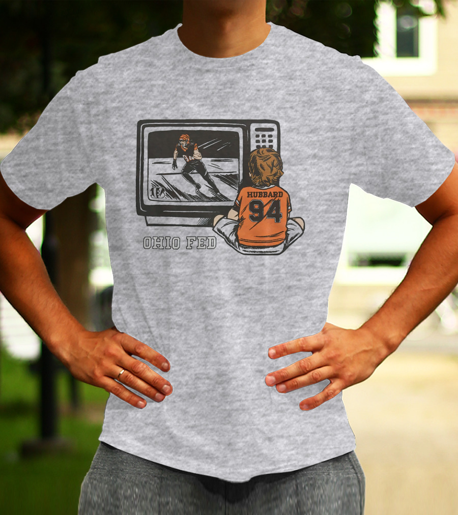 Cincinnati Bengals Sam Hubbard Ohio Fed 94 TV Retro Football T-Shirt