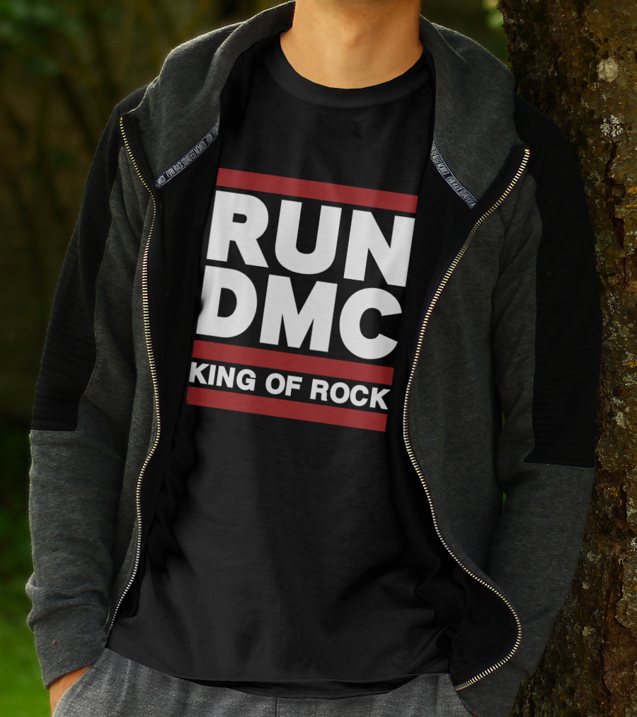 Allinhiphop Run DMC King Of Rock Retro T-Shirt
