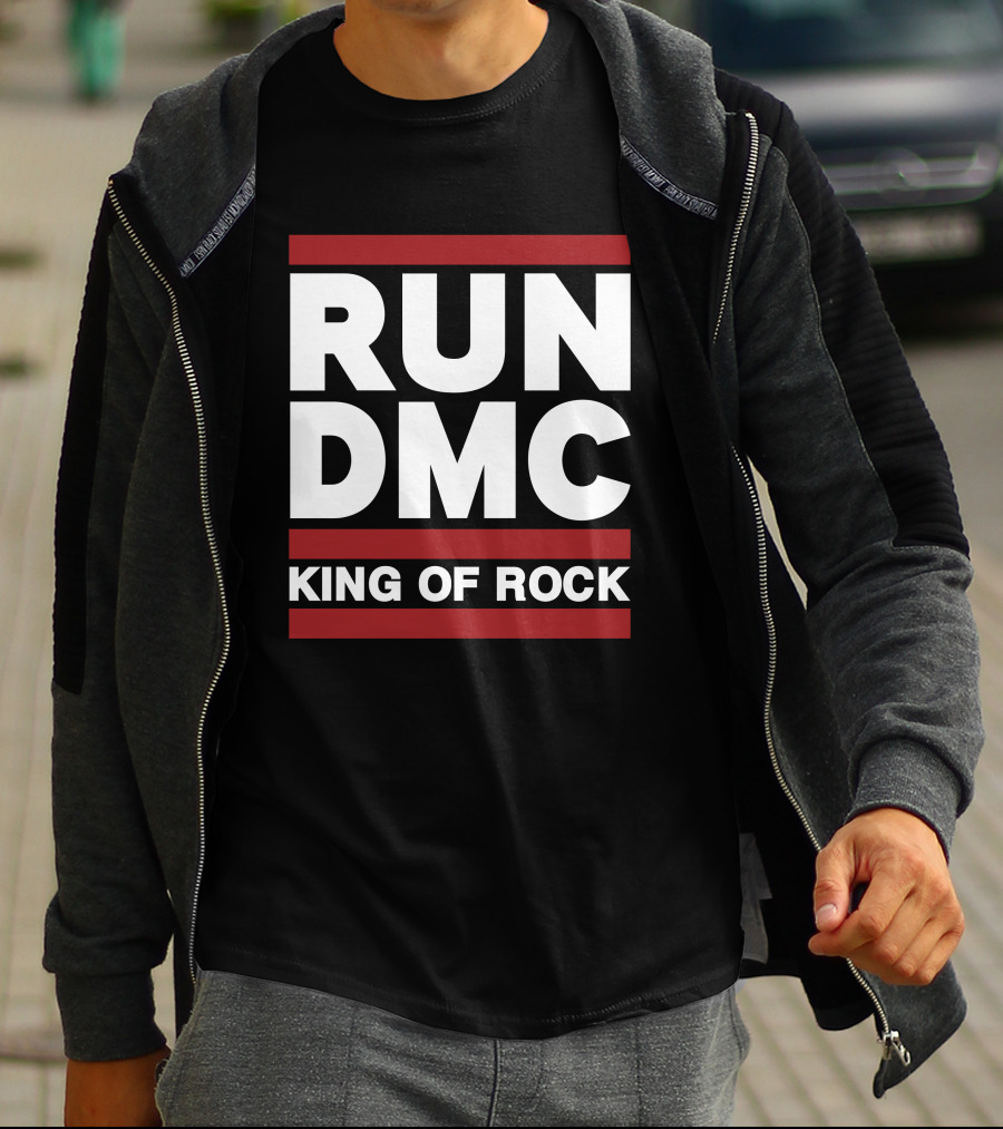 Allinhiphop Run DMC King Of Rock Retro T-Shirt