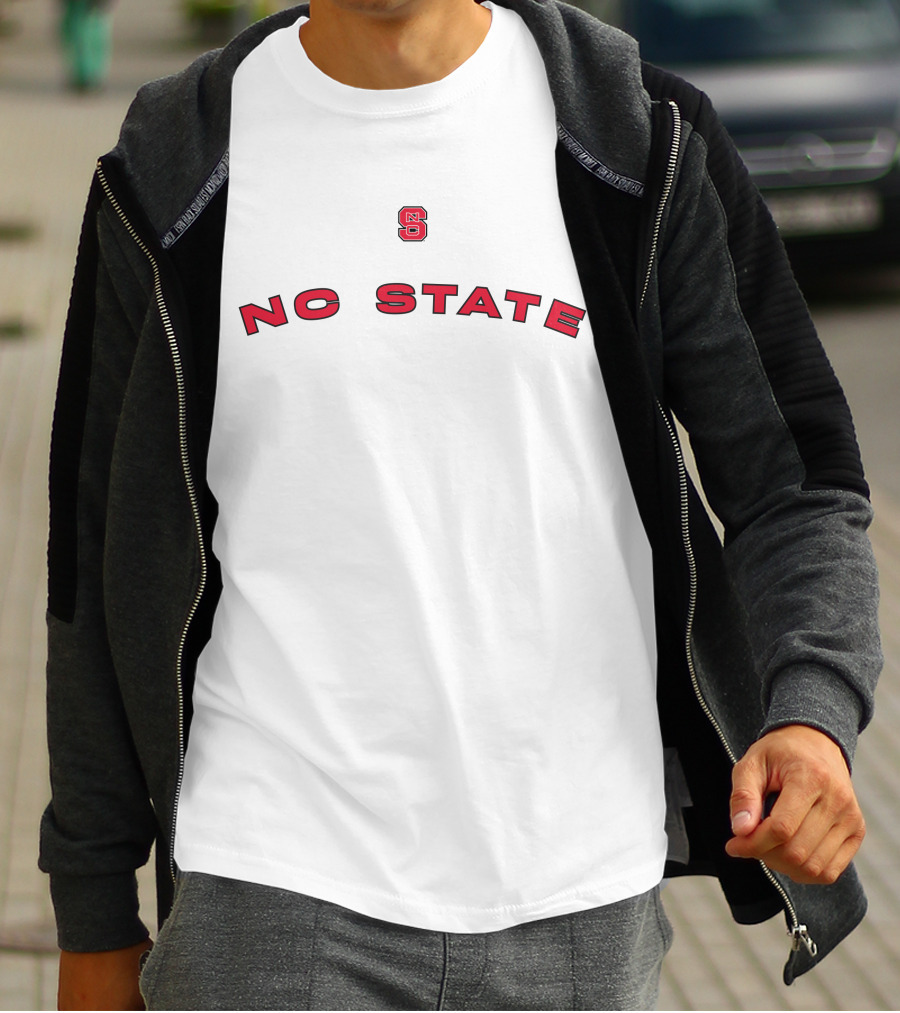 Carolina Conservative2 NC State Wolfpack Logo Red Arch T-Shirt