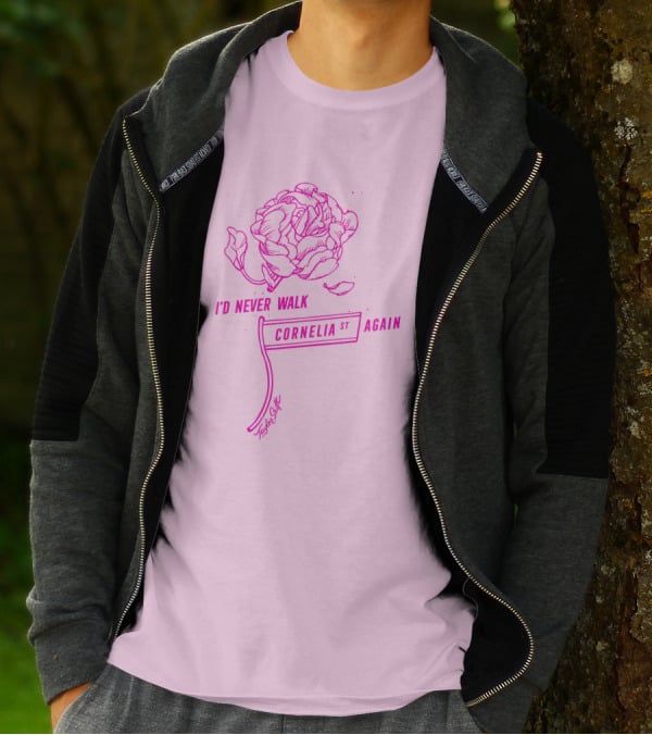 Taylor Swift Cornelia St I'd Never Walk Again Rose Drawing T-Shirt
