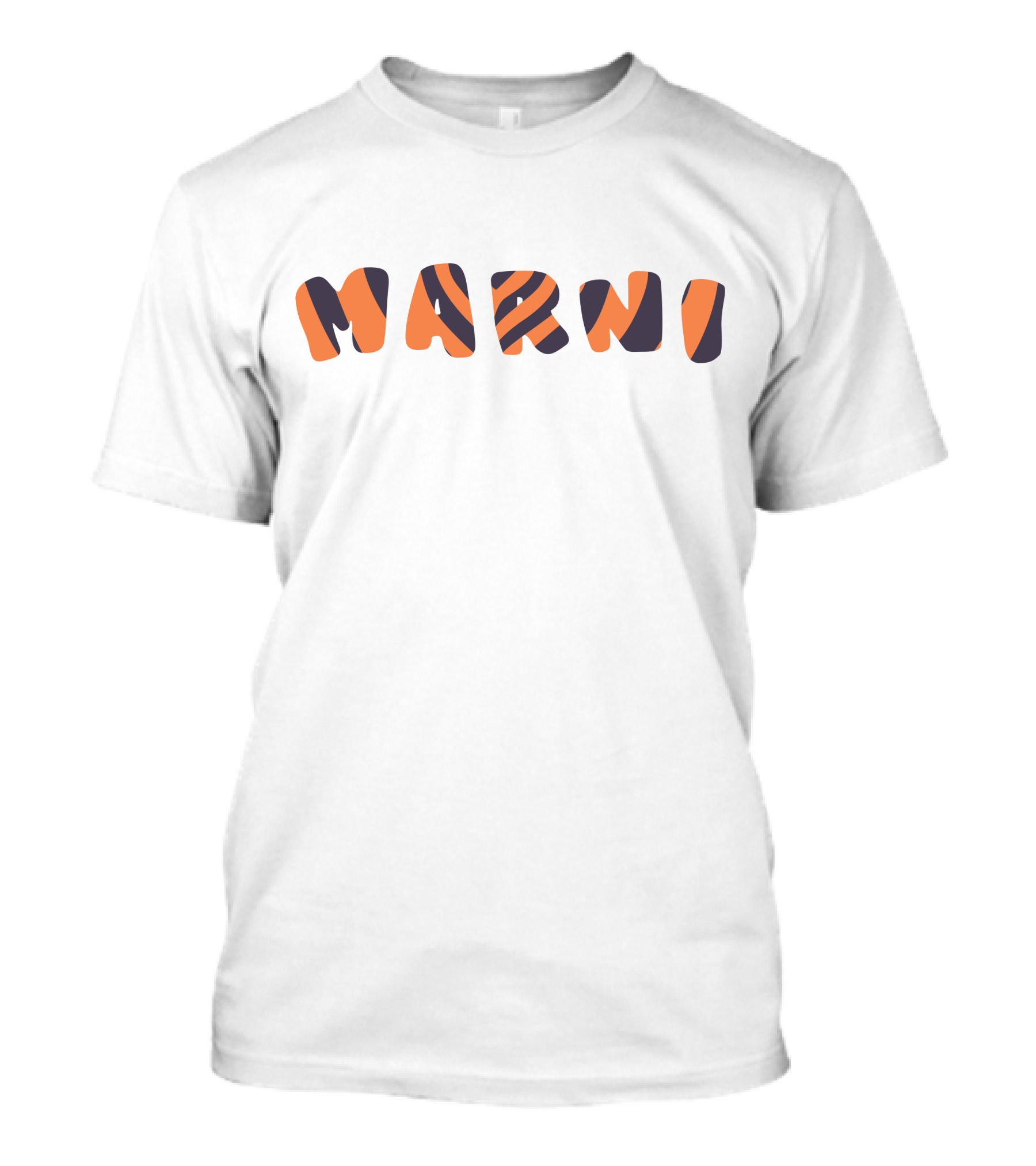 Marni Jaeedimples Orange Black T-Shirt