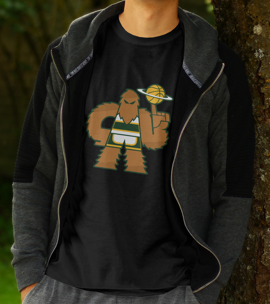 Simplyseattle Merch Super Squatch Basketball T-Shirt