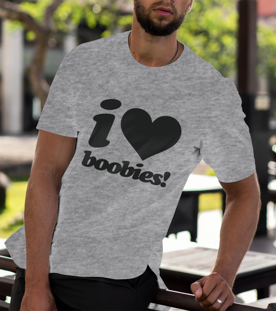 Rash I Love Boobies I Heart Boobies T-Shirt