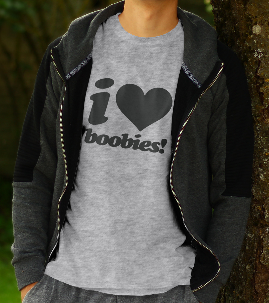 Rash I Love Boobies I Heart Boobies T-Shirt