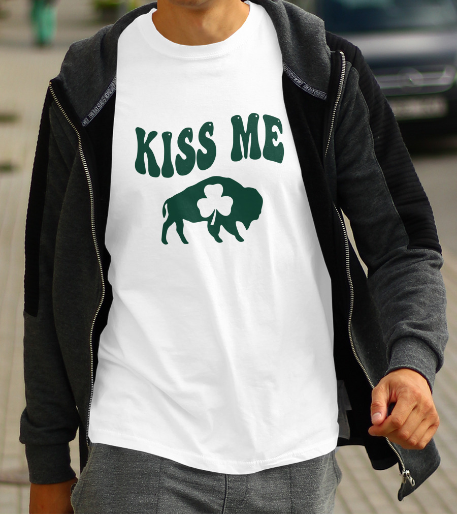 Kiss Me Buffalo Shamrock St. Patrick's Day T-Shirt