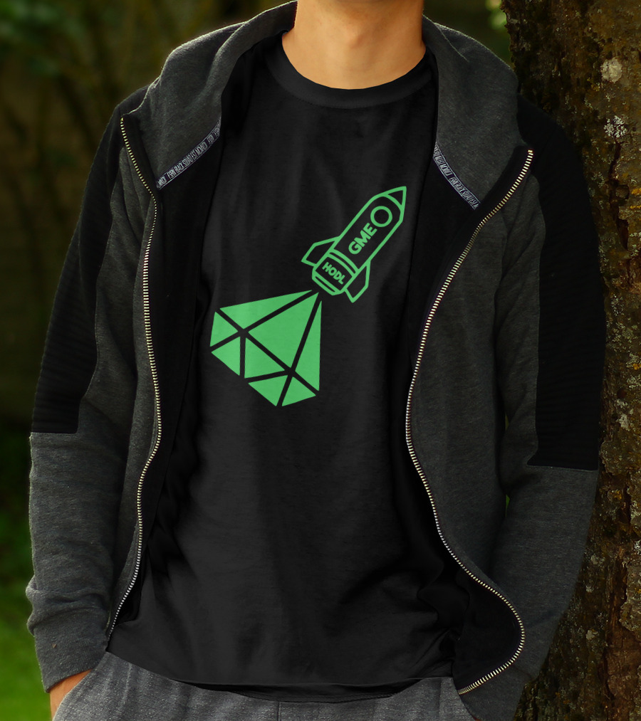 GME HODL Rocket To The Moon St. Patrick's Day Green T-Shirt