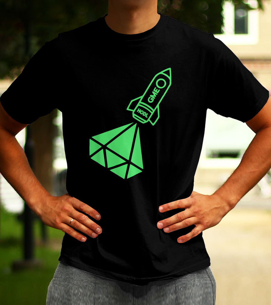 GME HODL Rocket To The Moon St. Patrick's Day Green T-Shirt