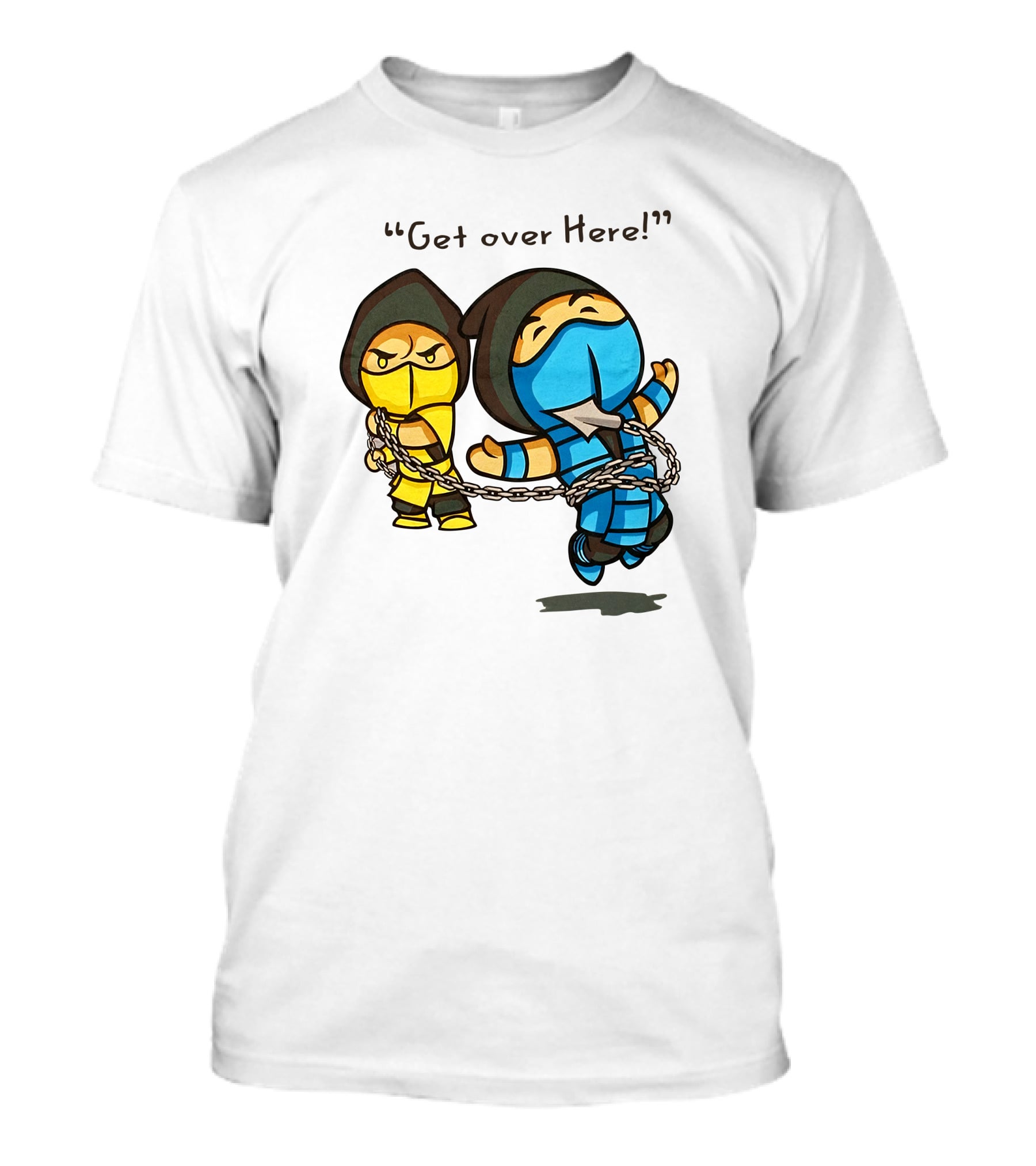 Mortal Kombat Scorpion Chibi Get Over Here The Krypt Classic Scene T-Shirt