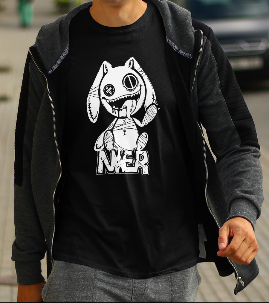 Nier Automata Scariest Rabbit Graphic Nier Tokyo Shop T-Shirt