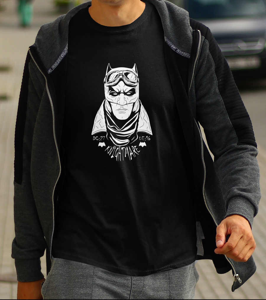 Knightmare Batfleck Movie Make DC:27 UE:16 Ink To The People Merch T-Shirt