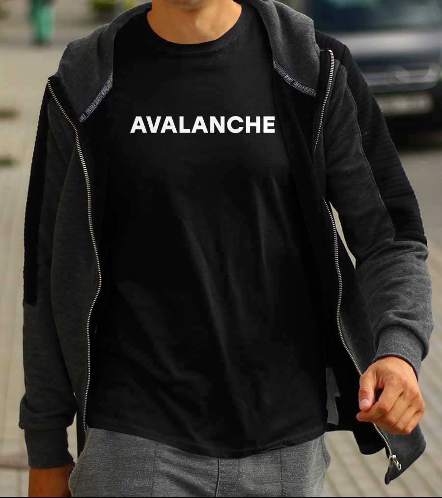 Farid Rached Avalanche Avalanche Minimalist Text T-Shirt