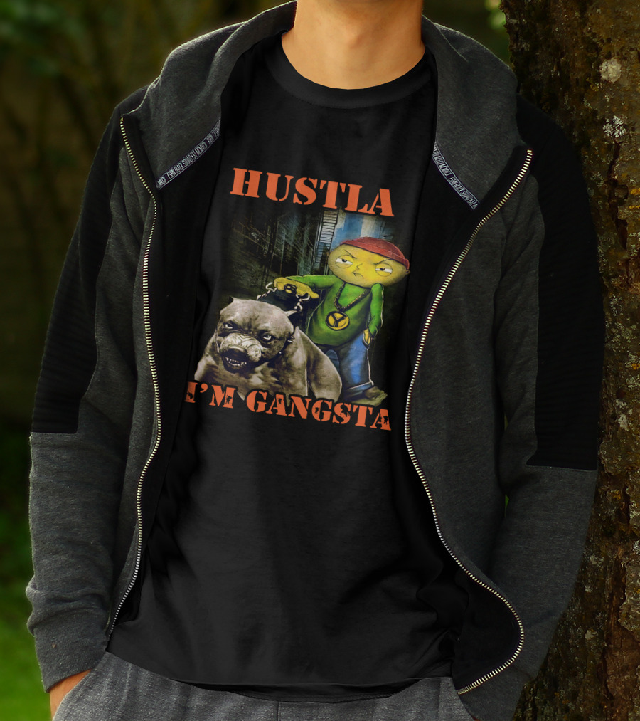Hustla I'm Gangsta Vintage 90's Stewie MikeDiva T-Shirt