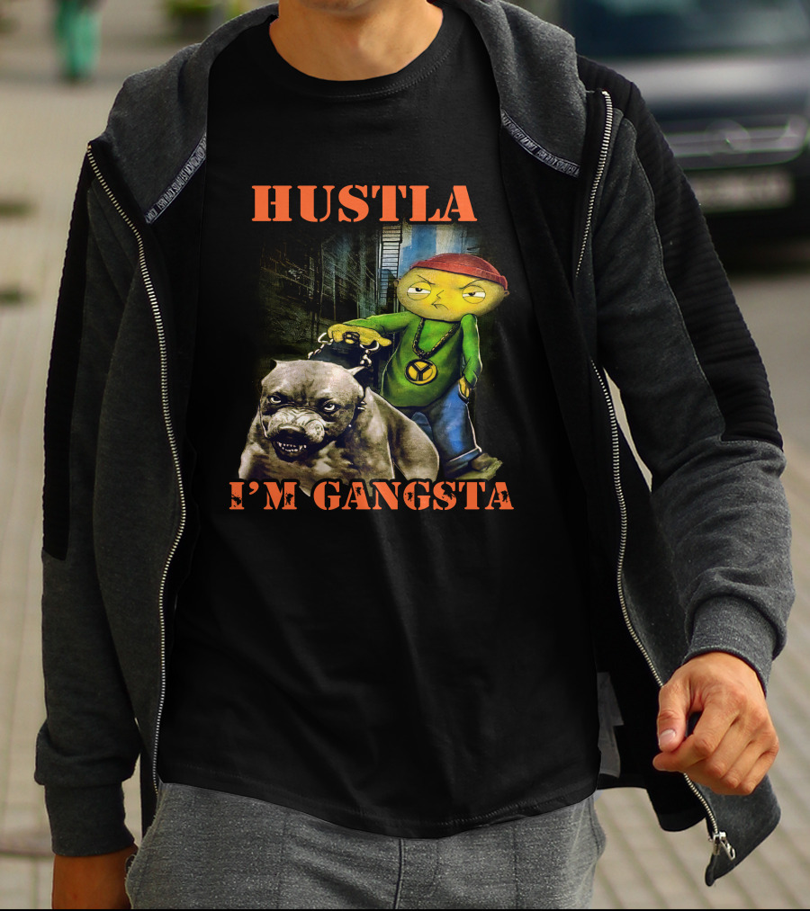 Hustla I'm Gangsta Vintage 90's Stewie MikeDiva T-Shirt
